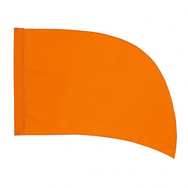 Poly Silk Flag  Arced ORANGE